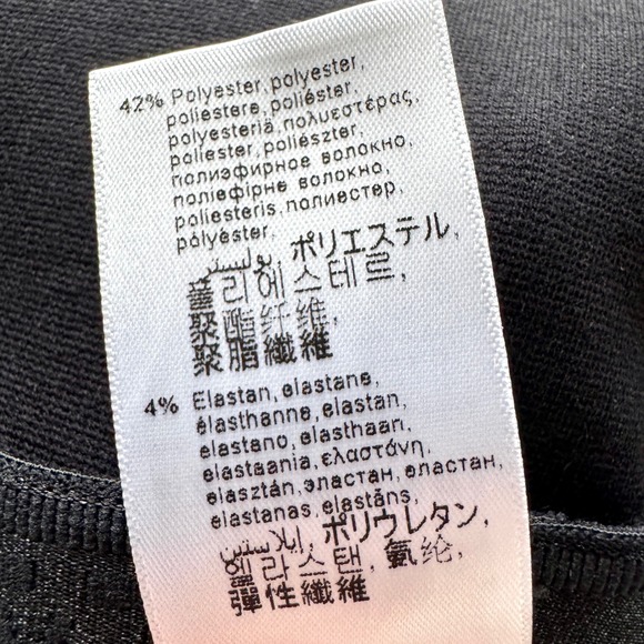 Wolford Jo Mixed Fabric Faux Leather Front Leggings US 14 EU 44 Black Slim - Picture 13 of 15